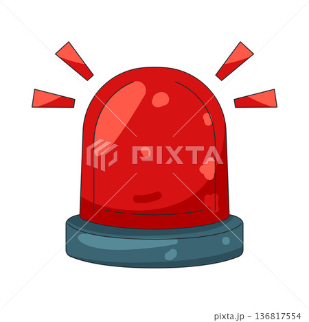 Illustration of siren 136817554