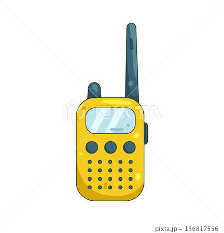 Illustration of walkie talkie 136817556