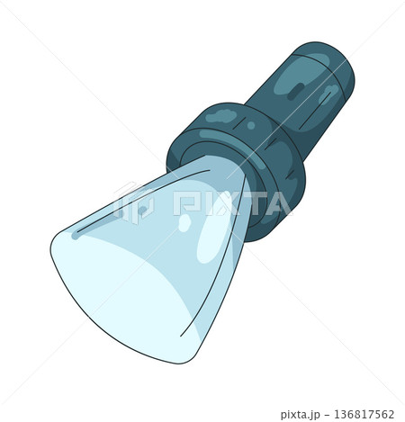 Illustration of flashlight Illustration of flashlight 136817562