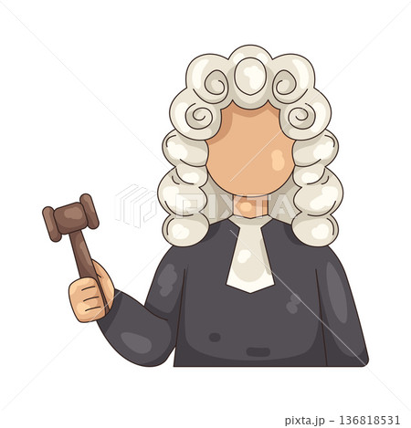 Illustration of judge  136818531