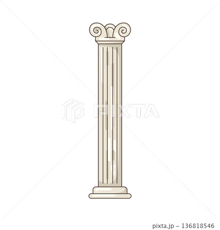 Illustration of pillar Illustration of pillar 136818546