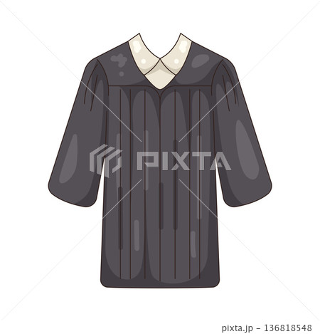 Illustration of judge robe 136818548