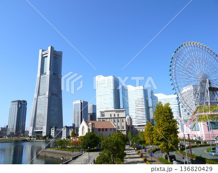 みなとみらいの風景 136820429