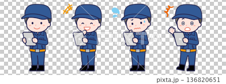 一名男性「消防員」正在使用平板電腦 一名男性「消防員」正在使用平板電腦 136820651