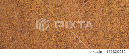 Rusted metal surface showing textured pattern and corrosion 136820913