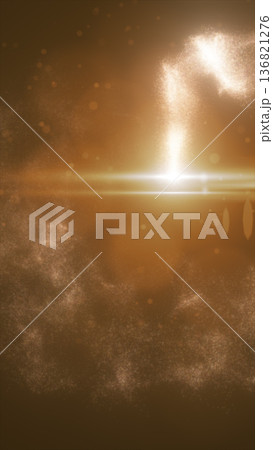 Abstract golden light stream with glowing particles and lens flare, symbolizing energy flow, innovation, and futuristic digital illumination Abstract golden light stream with glowing particles and lens flare, symbolizing energy flow, innovation, and futuristic digital illumination 136821276
