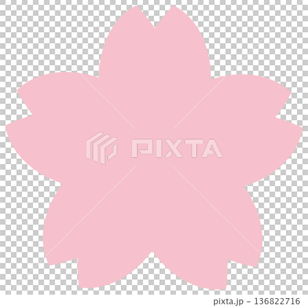 桜の花のアイコン、ピンク 136822716
