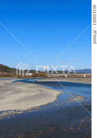 大井川と富士山 大井川と富士山 136823330
