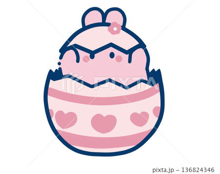 【うさぎさんシリーズ】イースターうさぎばぁ！ 136824346