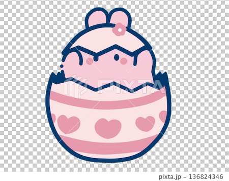 【うさぎさんシリーズ】イースターうさぎばぁ！ 136824346