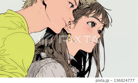 希望に満ちたライフスタイルを過ごす若いカップル：未来を見つめている