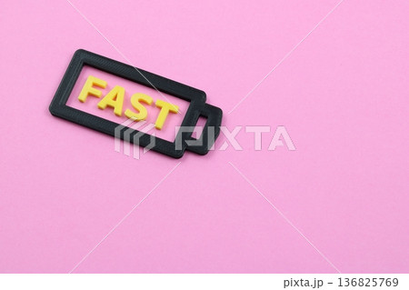 急速充電をイメージしたFASTのアイコン 136825769