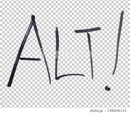 the word ALT written in black marker the word ALT written in black marker 136826131