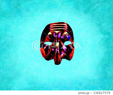 The Pulcinella mask, an important part of Neapolitan theatrical tradition. The Pulcinella mask, an important part of Neapolitan theatrical tradition. 136827579