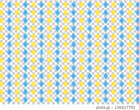 青黄のダイヤの背景素材 136827702