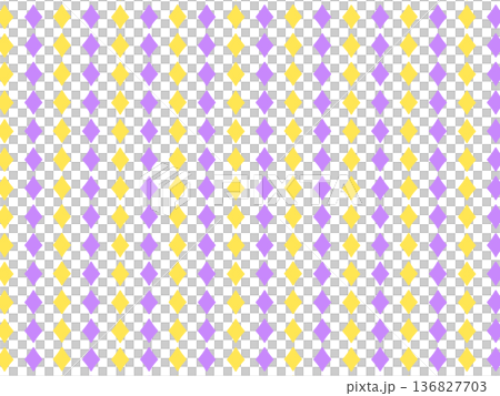 黄紫のダイヤの背景素材 136827703