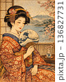 女性を描いた浮世絵 136827731