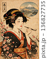 女性を描いた浮世絵 136827735