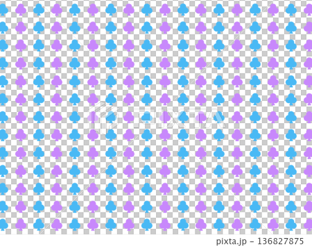 青紫のクローバーの背景素材 136827875