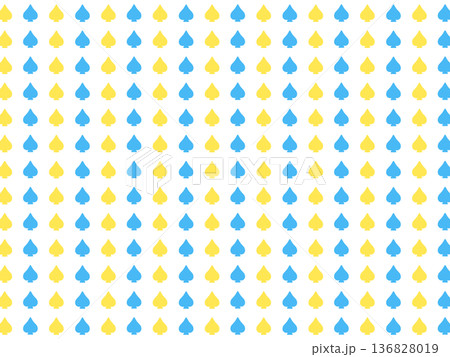 青黄のスペードの背景素材 136828019