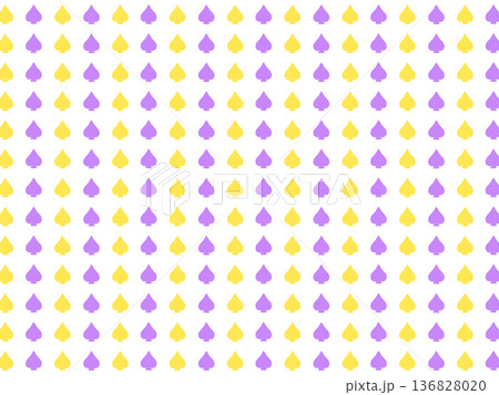 黄紫のスペードの背景素材 136828020