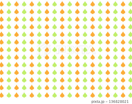 緑橙のスペードの背景素材 136828021
