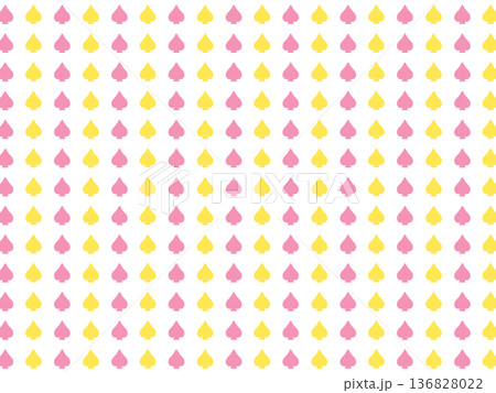 黄桃のスペードの背景素材 136828022