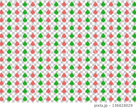 赤緑のスペードの背景素材 136828029