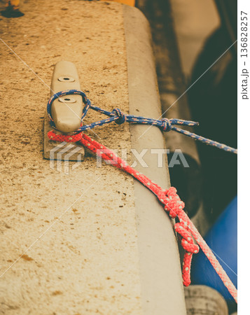 metal cleat with line. 136828257