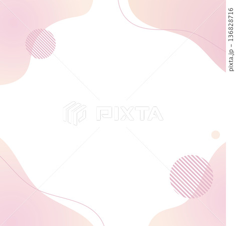 ピンクのグラデーションの流体シェイプの背景イラスト素材 flat hand drawn fluid ピンクのグラデーションの流体シェイプの背景イラスト素材 flat hand drawn fluid 136828716