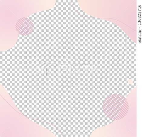 ピンクのグラデーションの流体シェイプの背景イラスト素材 flat hand drawn fluid ピンクのグラデーションの流体シェイプの背景イラスト素材 flat hand drawn fluid 136828716