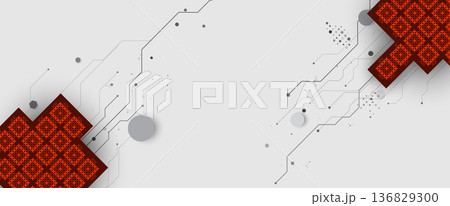 Ukrainian moderm circuit technology background for science and business theme Ukrainian moderm circuit technology background for science and business theme 136829300