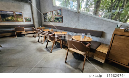 this is interior of cafe as one famous cafe in tokyo 136829764