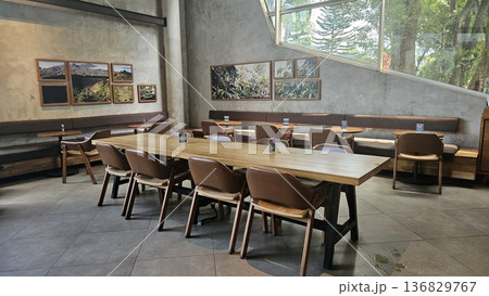 this is interior of cafe as one famous cafe in tokyo this is interior of cafe as one famous cafe in tokyo 136829767