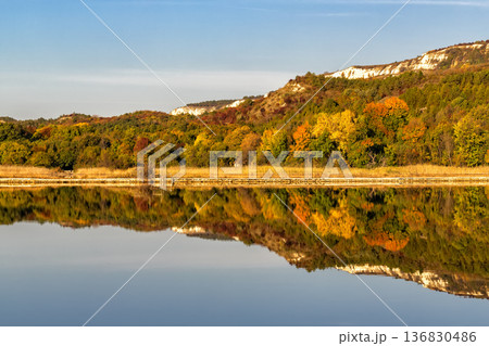 Colorful mountain reflection Colorful mountain reflection 136830486