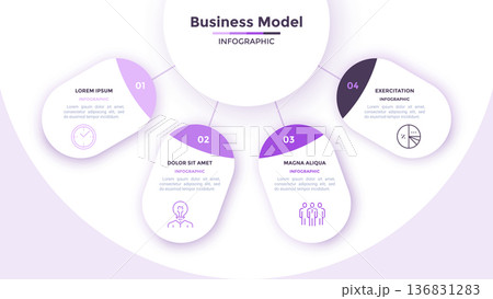 Modern Infographic Vector Illustration. Presentation Slide Chart Modern Infographic Vector Illustration. Presentation Slide Chart 136831283