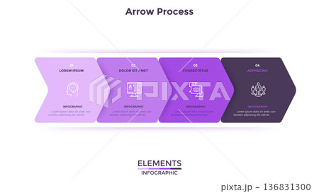 Modern Infographic Vector Illustration. Presentation Slide Chart 136831300
