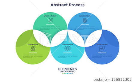 Modern Infographic Vector Illustration. Presentation Slide Chart 136831303