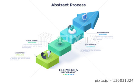 Modern Infographic Vector Illustration. Presentation Slide Chart 136831324