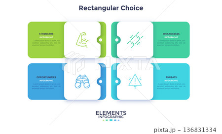 Modern Infographic Vector Illustration. Presentation Slide Chart Modern Infographic Vector Illustration. Presentation Slide Chart 136831334