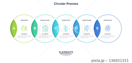 Modern Infographic Vector Illustration. Presentation Slide Chart Modern Infographic Vector Illustration. Presentation Slide Chart 136831351