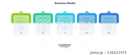 Modern Infographic Vector Illustration. Presentation Slide Chart 136831475