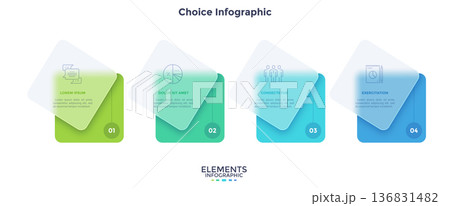 Modern Infographic Vector Illustration. Presentation Slide Chart 136831482