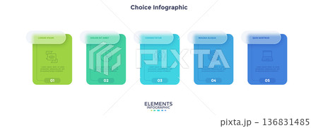 Modern Infographic Vector Illustration. Presentation Slide Chart Modern Infographic Vector Illustration. Presentation Slide Chart 136831485