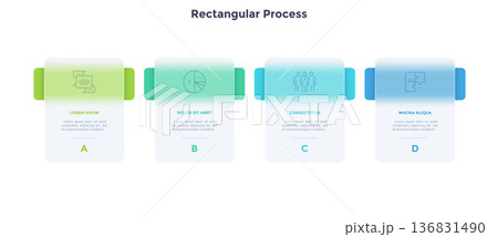Modern Infographic Vector Illustration. Presentation Slide Chart Modern Infographic Vector Illustration. Presentation Slide Chart 136831490
