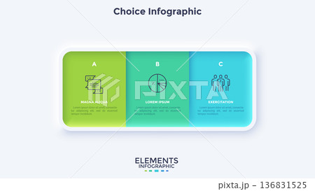 Modern Infographic Vector Illustration. Presentation Slide Chart Modern Infographic Vector Illustration. Presentation Slide Chart 136831525