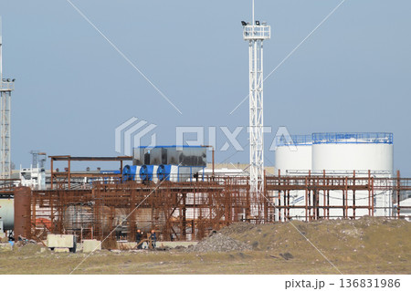 The oil refinery The oil refinery 136831986