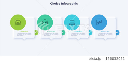 Modern Infographic Vector Illustration. Presentation Slide Chart Modern Infographic Vector Illustration. Presentation Slide Chart 136832031