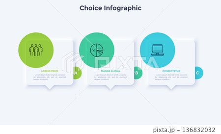 Modern Infographic Vector Illustration. Presentation Slide Chart Modern Infographic Vector Illustration. Presentation Slide Chart 136832032