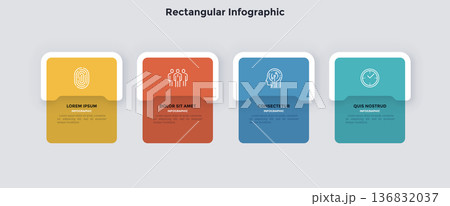 Modern Infographic Vector Illustration. Presentation Slide Chart 136832037